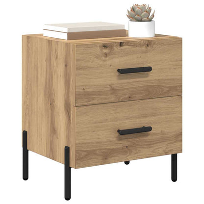vidaXL Bedside Cabinet 2 pcs Artisan Oak 40 x 35 x 47.5 cm
