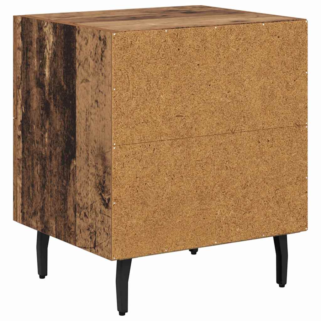 vidaXL Bedside Cabinet Old Wood 40 x 35 x 47.5 cm Engineered Wood