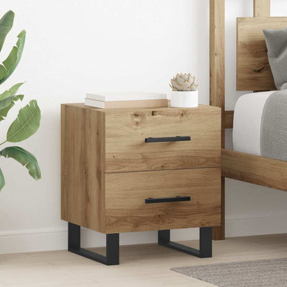 vidaXL Bedside Cabinet 2 pcs Artisan Oak 40 x 35 x 47.5 cm