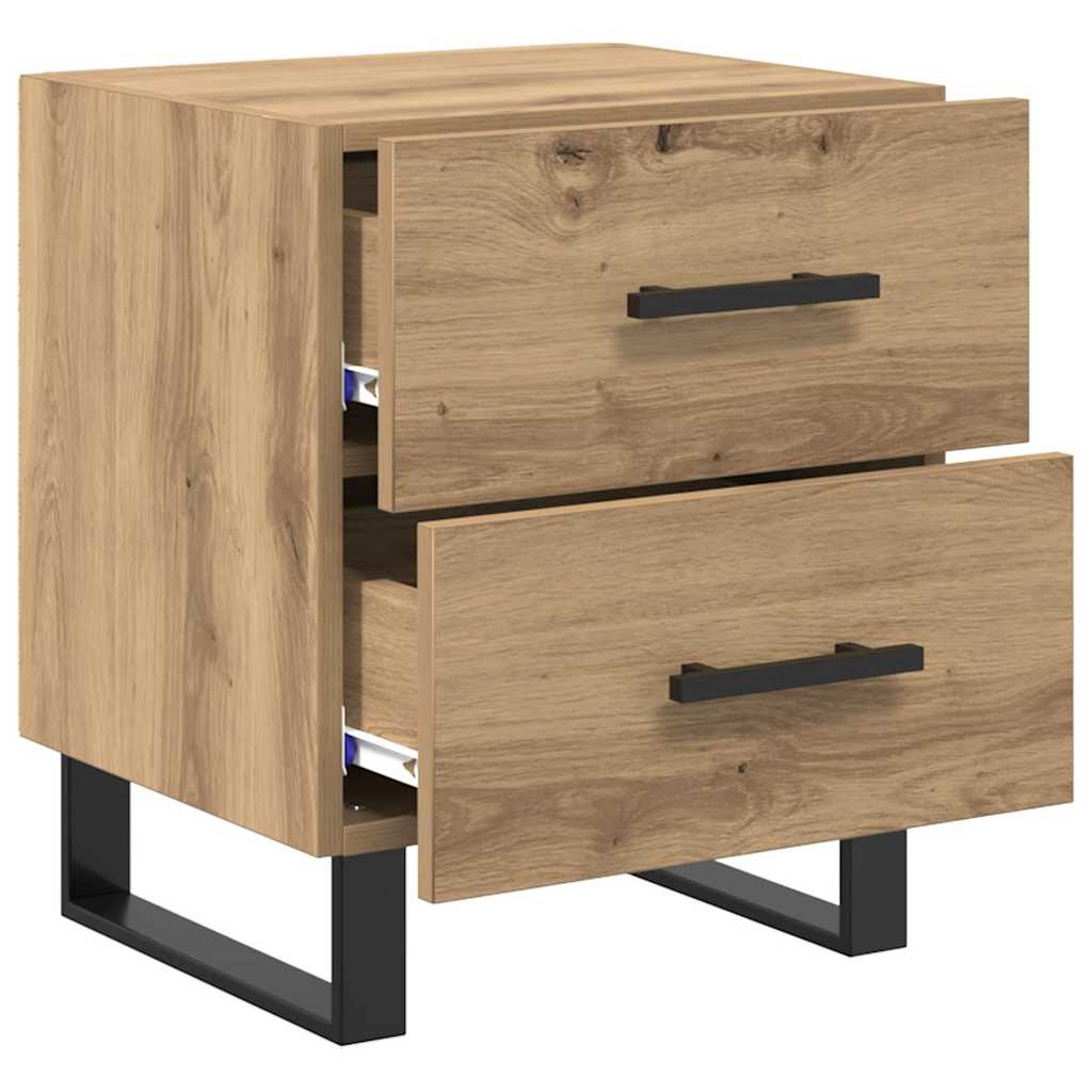 vidaXL Bedside Cabinet 2 pcs Artisan Oak 40 x 35 x 47.5 cm