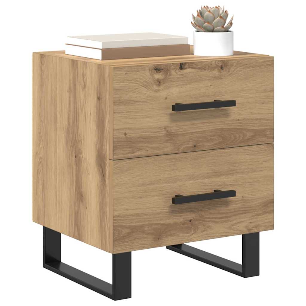 vidaXL Bedside Cabinet 2 pcs Artisan Oak 40 x 35 x 47.5 cm
