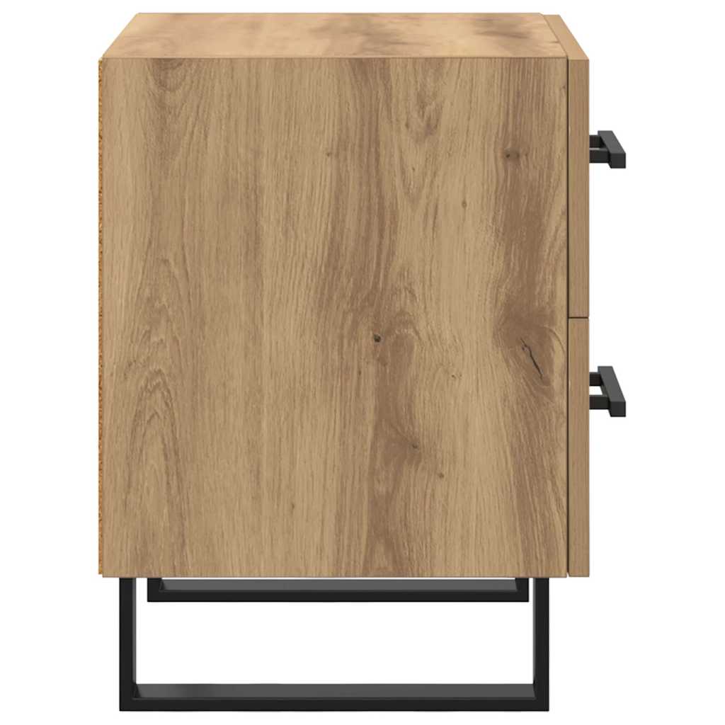 vidaXL Bedside Cabinet 2 pcs Artisan Oak 40 x 35 x 47.5 cm