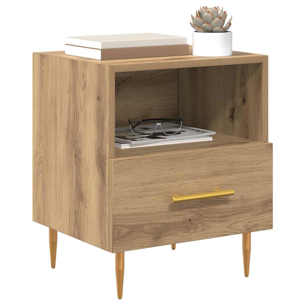 vidaXL Bedside Table Brown 40 x 35 x 47.5 cm Engineered Wood