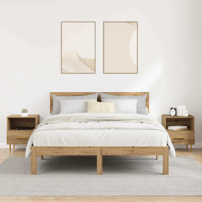 vidaXL Bedside Table 2 pcs Brown 40 x 35 x 47.5 cm Engineered Wood