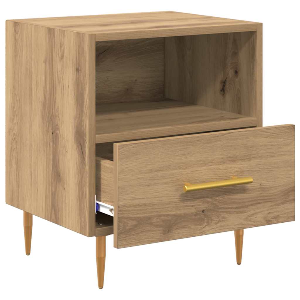 vidaXL Bedside Table 2 pcs Brown 40 x 35 x 47.5 cm Engineered Wood