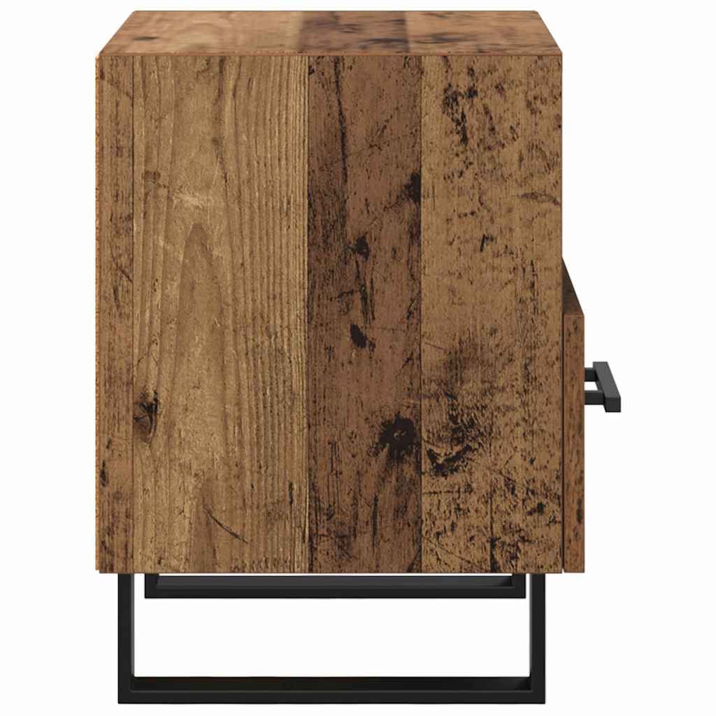 vidaXL Bedside Cabinet Old Wood 40 x 35 x 47.5 cm Engineered Wood