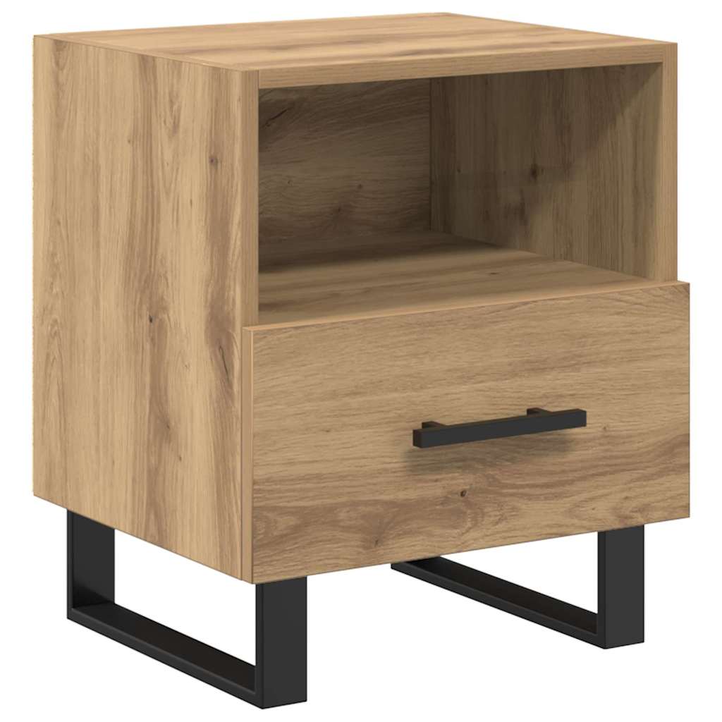 vidaXL Bedside Cabinet Artisan Oak 40 x 35 x 47.5 cm Engineered Wood