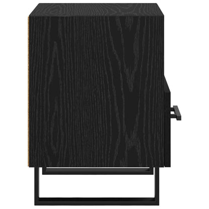 vidaXL Bedside Cabinet 2 pcs Black Oak 40 x 35 x 47.5 cm