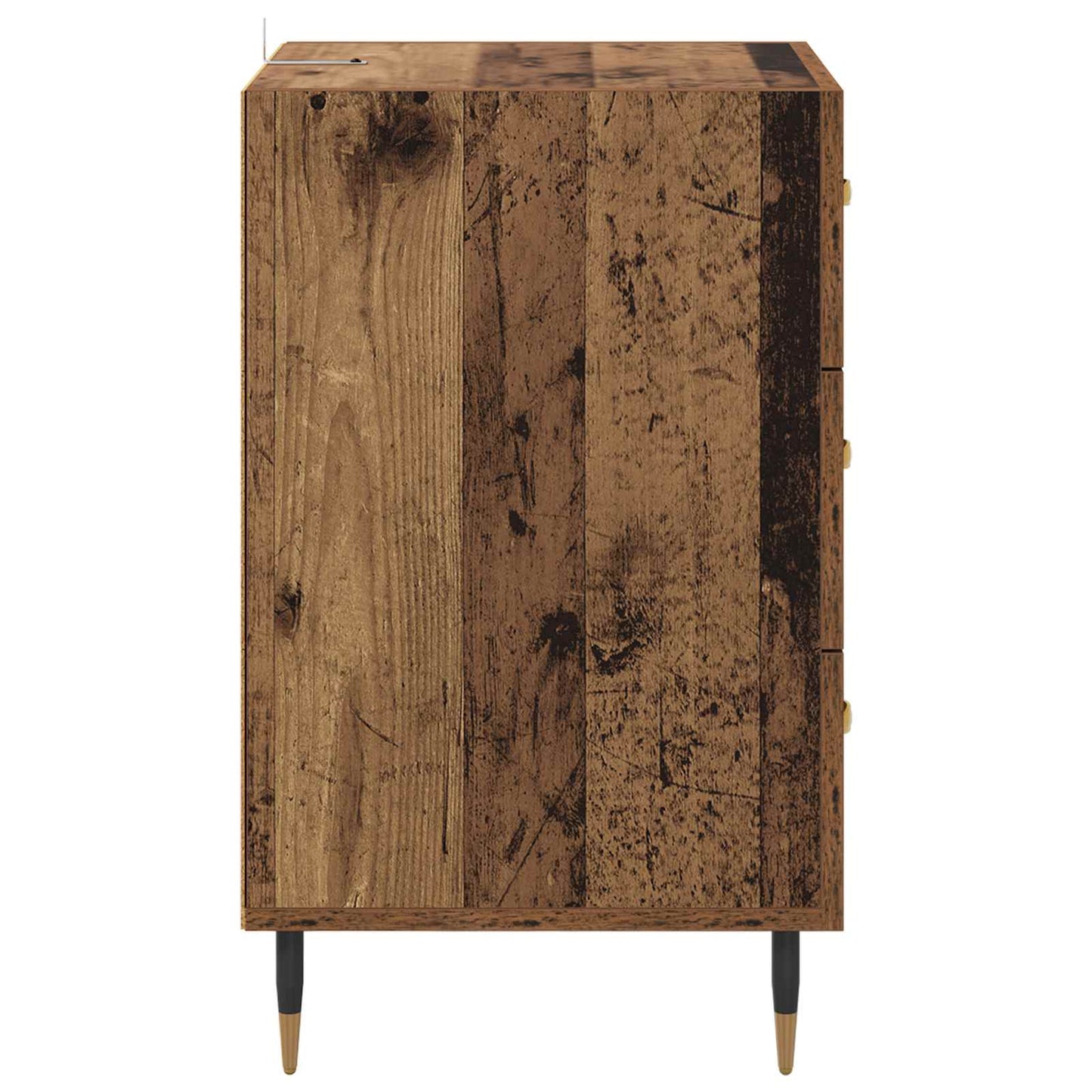 vidaXL Bedside Cabinet Old Wood 40 x 40 x 66 cm Engineered Wood