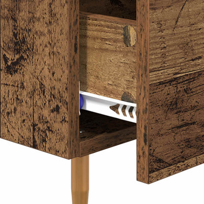 vidaXL Bedside Cabinet Old Wood 40 x 40 x 66 cm Engineered Wood