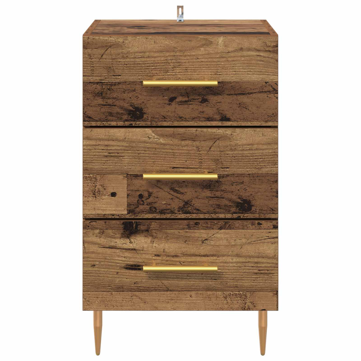 vidaXL Bedside Cabinet Old Wood 40 x 40 x 66 cm Engineered Wood