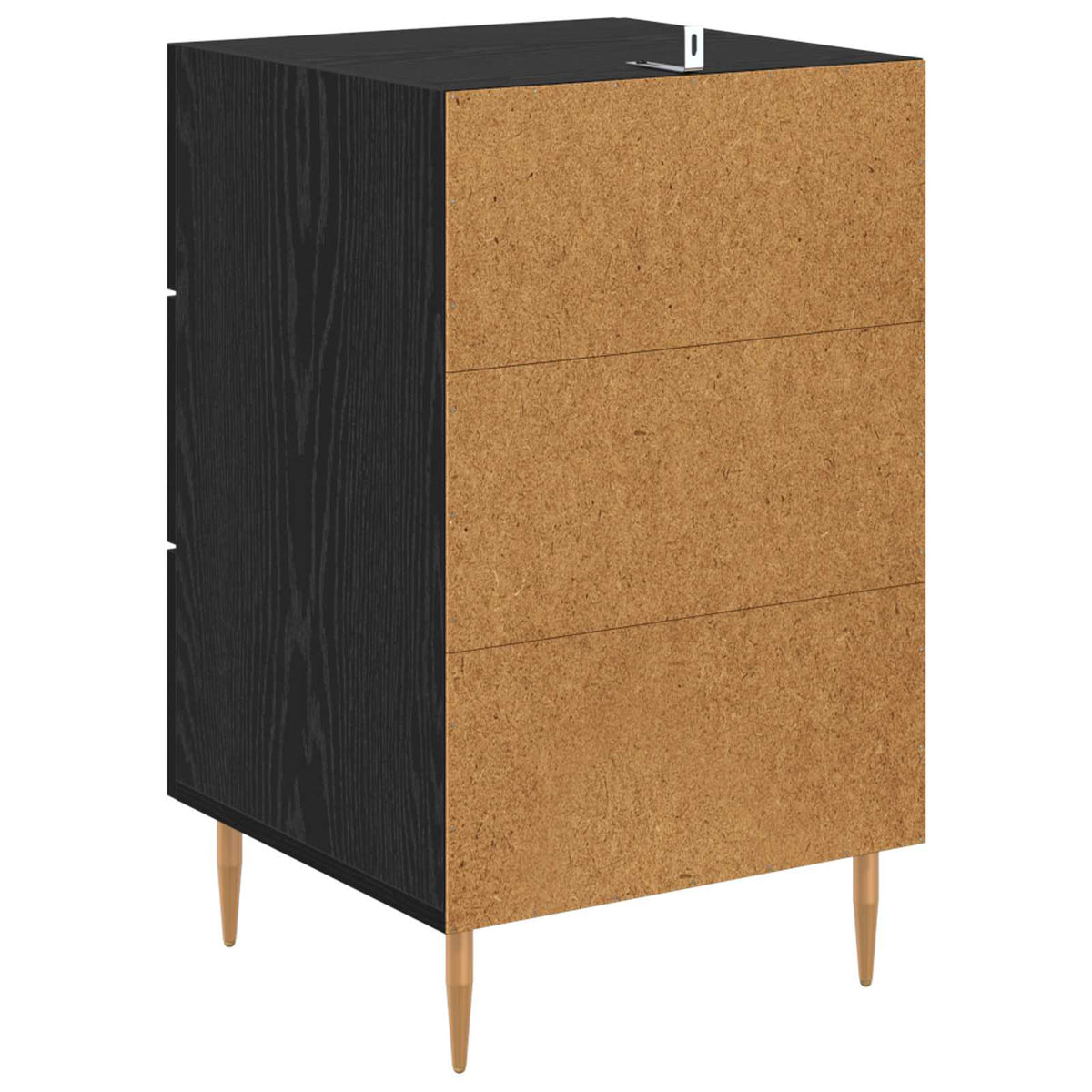 vidaXL Bedside Cabinet Black Oak 40 x 40 x 66 cm Engineered Wood