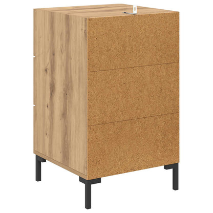 vidaXL Bedside Cabinet Artisan Oak 40 x 40 x 66 cm Engineered Wood