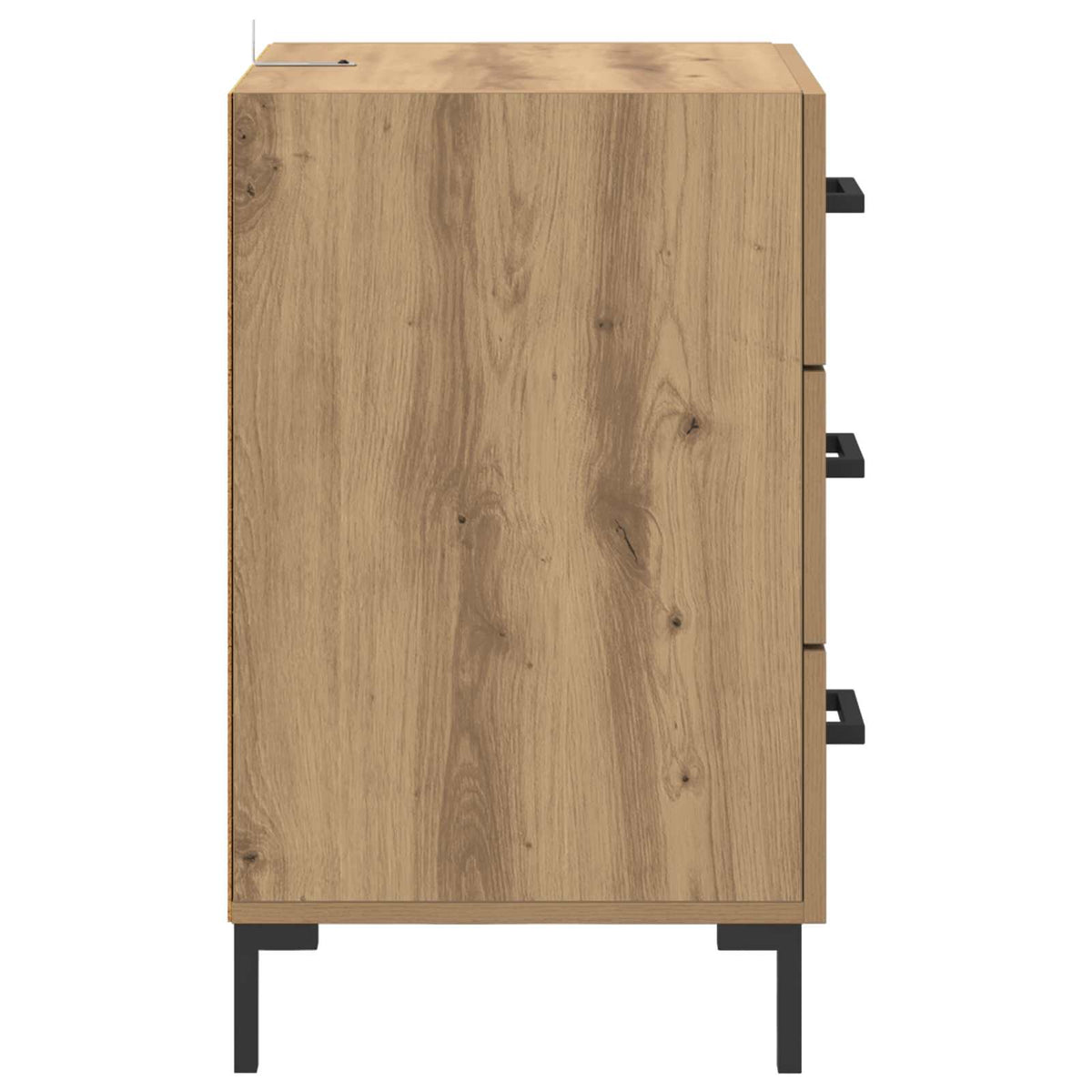 vidaXL Bedside Cabinet Artisan Oak 40 x 40 x 66 cm Engineered Wood
