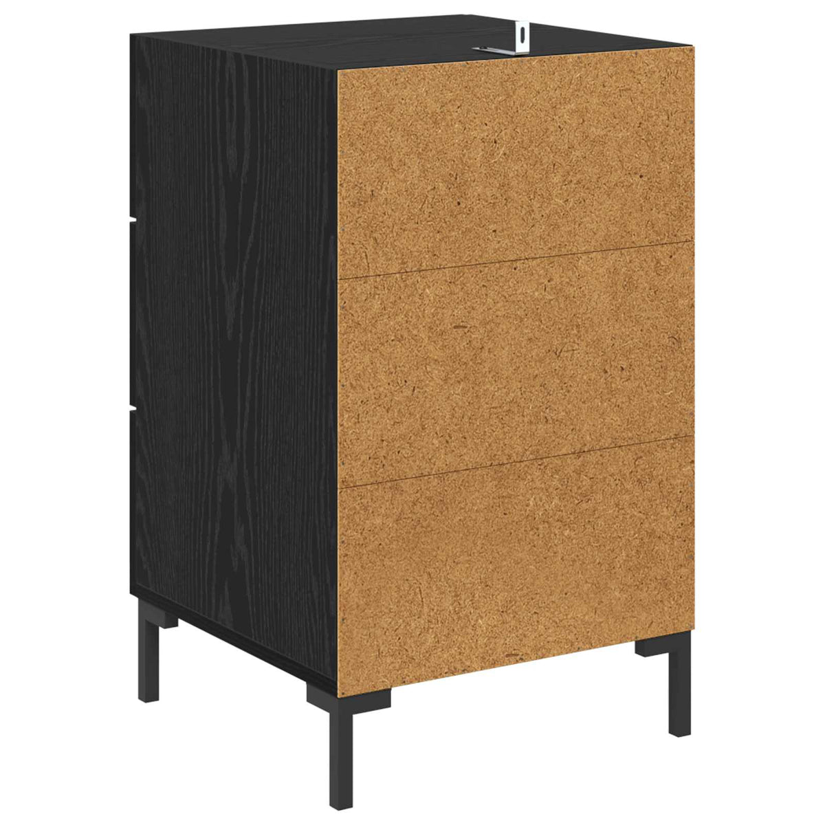 vidaXL Bedside Cabinet Black Oak 40 x 40 x 66 cm Engineered Wood
