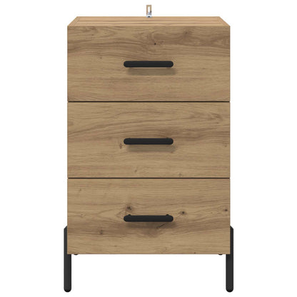 vidaXL Bedside Cabinet Artisan Oak 40 x 40 x 66 cm Engineered Wood