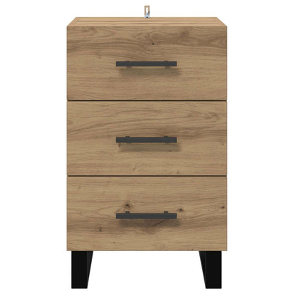 vidaXL Bedside Cabinet Artisan Oak 40 x 40 x 66 cm Engineered Wood