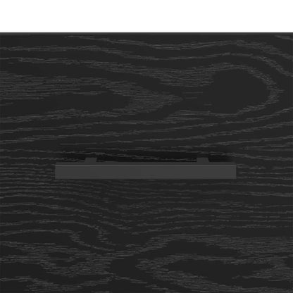 vidaXL Bedside Cabinet Black Oak 40 x 40 x 66 cm Engineered Wood