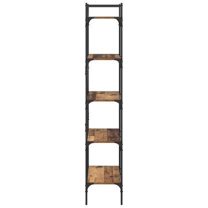 vidaXL Bookcase 5-Tier 56 x 32 x 174 cm Engineered Wood Old Wood