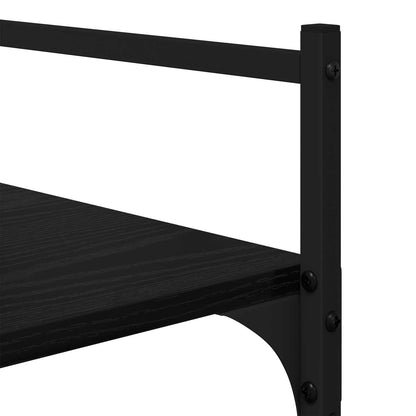 vidaXL Bookcase 5-Tier 56 x 32 x 174 cm Engineered Wood Black Oak
