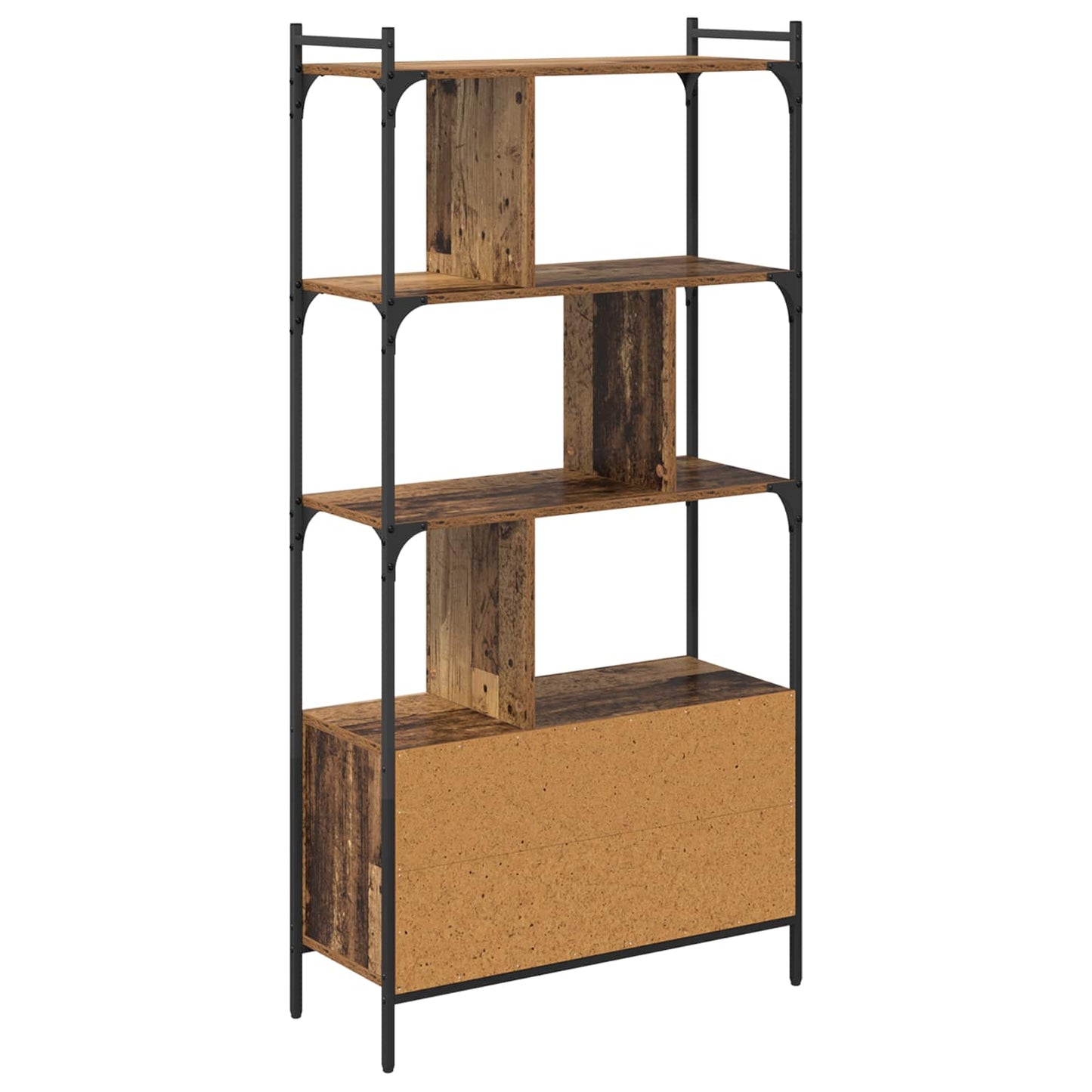 vidaXL Bookcase 6-Tier 76.5 x 30 x 154.5 cm Engineered Wood