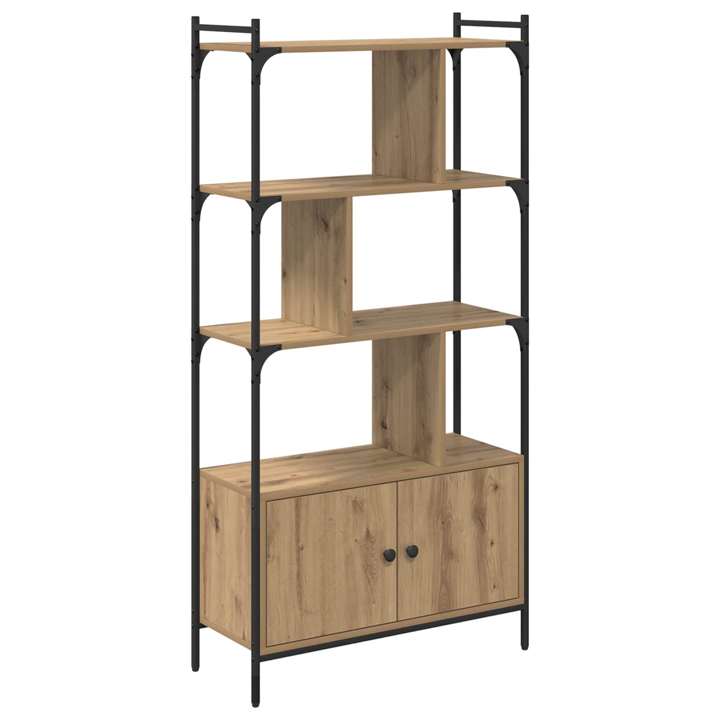 vidaXL Bookcase 6-Tier 76.5 x 30 x 154.5 cm Engineered Wood