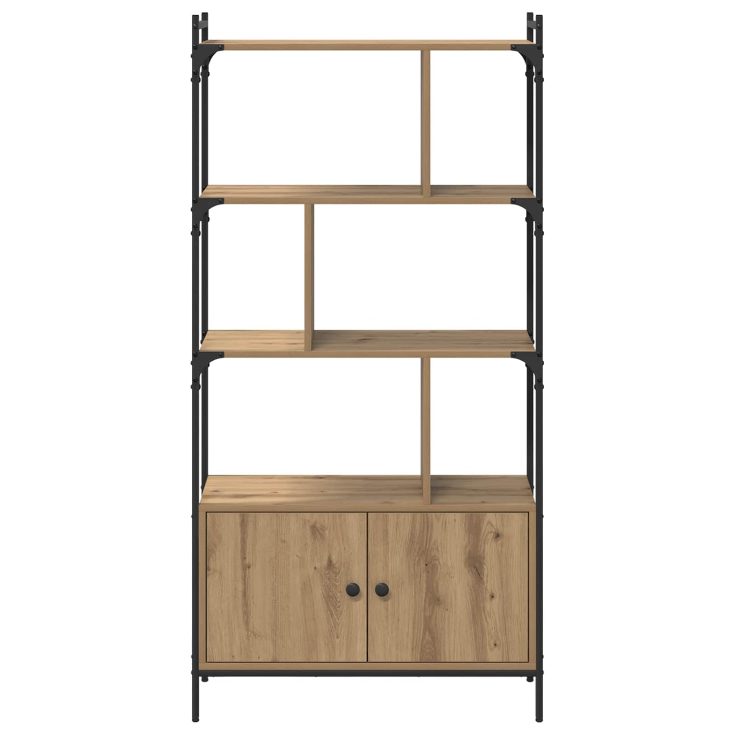 vidaXL Bookcase 6-Tier 76.5 x 30 x 154.5 cm Engineered Wood