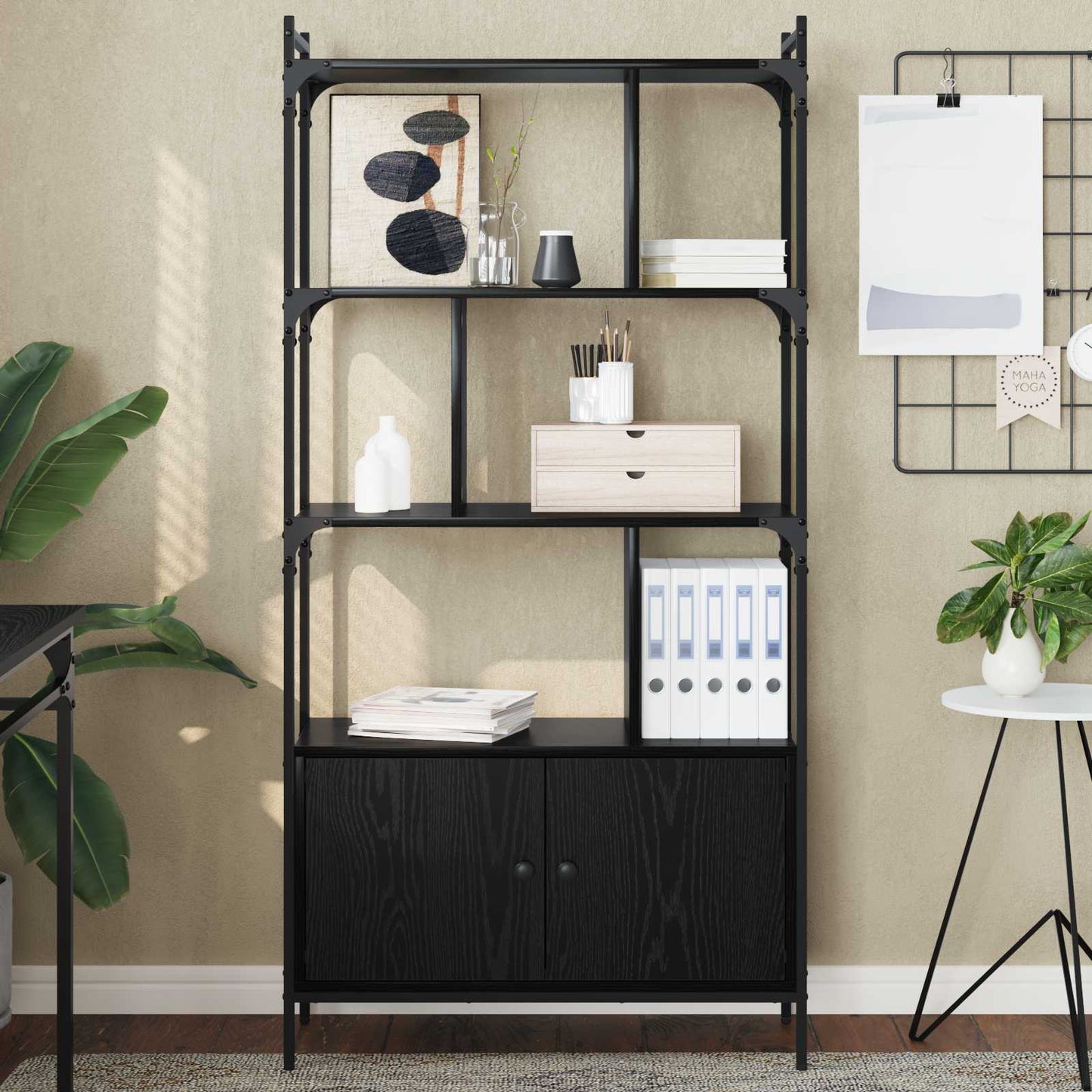 vidaXL Bookcase 6-Tier 76.5 x 30 x 154.5 cm Engineered Wood