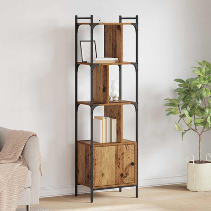 vidaXL Bookcase 6-Tier 44.5 x 30 x 154.5 cm Engineered Wood Old Wood