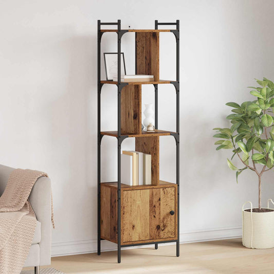 vidaXL Bookcase 6-Tier 44.5 x 30 x 154.5 cm Engineered Wood Old Wood
