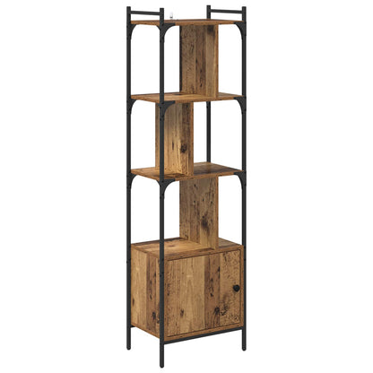 vidaXL Bookcase 6-Tier 44.5 x 30 x 154.5 cm Engineered Wood Old Wood
