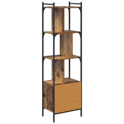 vidaXL Bookcase 6-Tier 44.5 x 30 x 154.5 cm Engineered Wood Old Wood