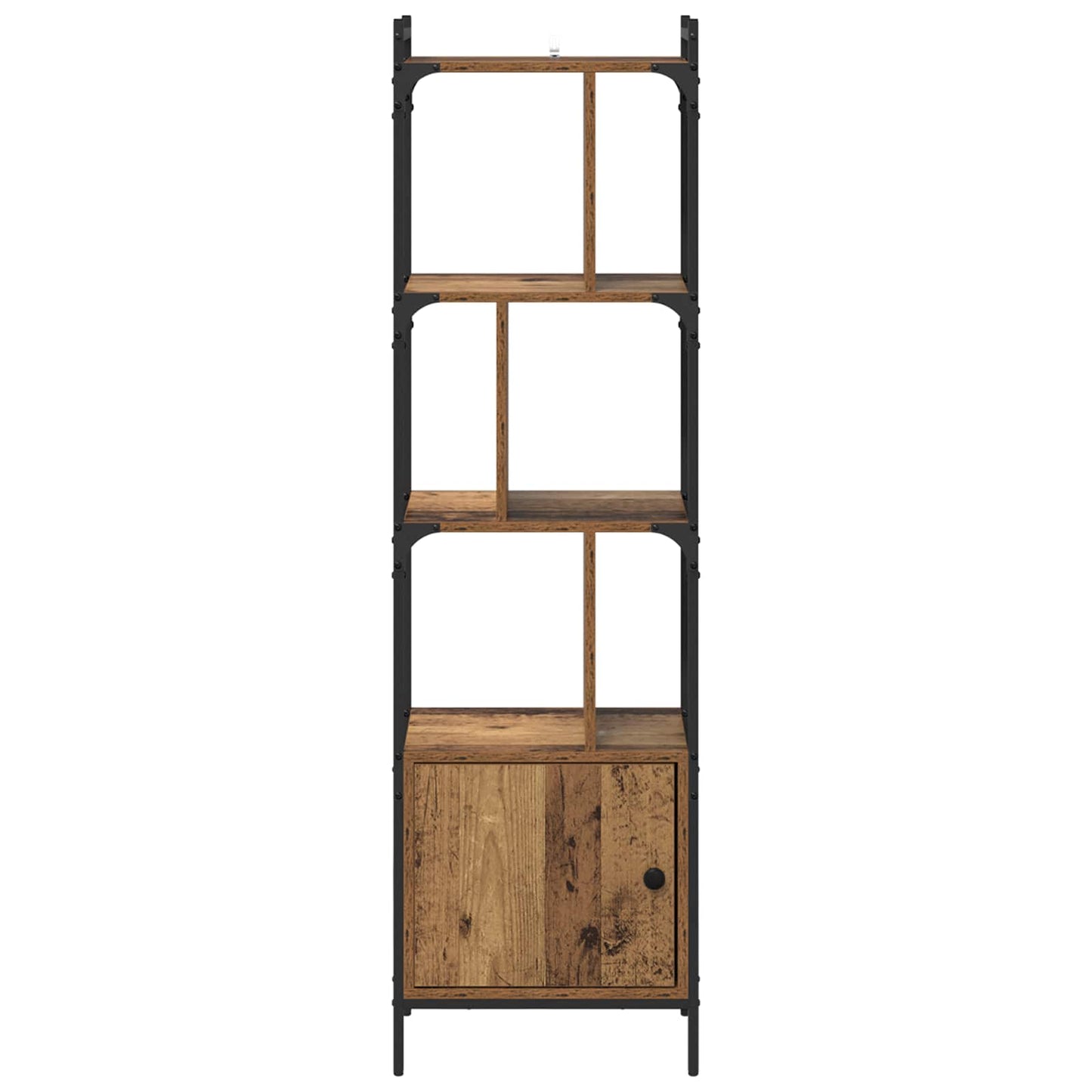 vidaXL Bookcase 6-Tier 44.5 x 30 x 154.5 cm Engineered Wood Old Wood