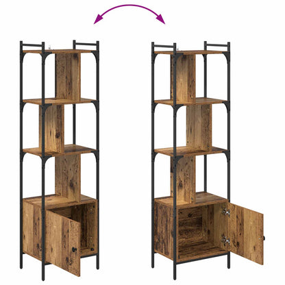 vidaXL Bookcase 6-Tier 44.5 x 30 x 154.5 cm Engineered Wood Old Wood