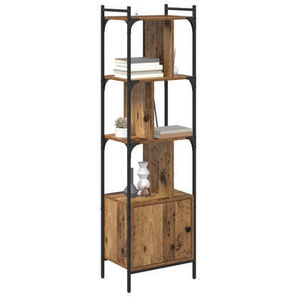 vidaXL Bookcase 6-Tier 44.5 x 30 x 154.5 cm Engineered Wood Old Wood