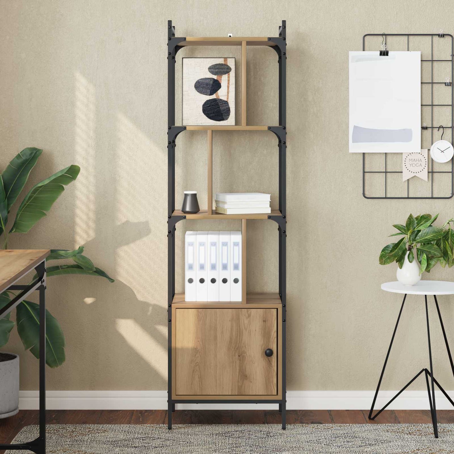 vidaXL Bookcase 6-Tier 44.5 x 30 x 154.5 cm Engineered Wood