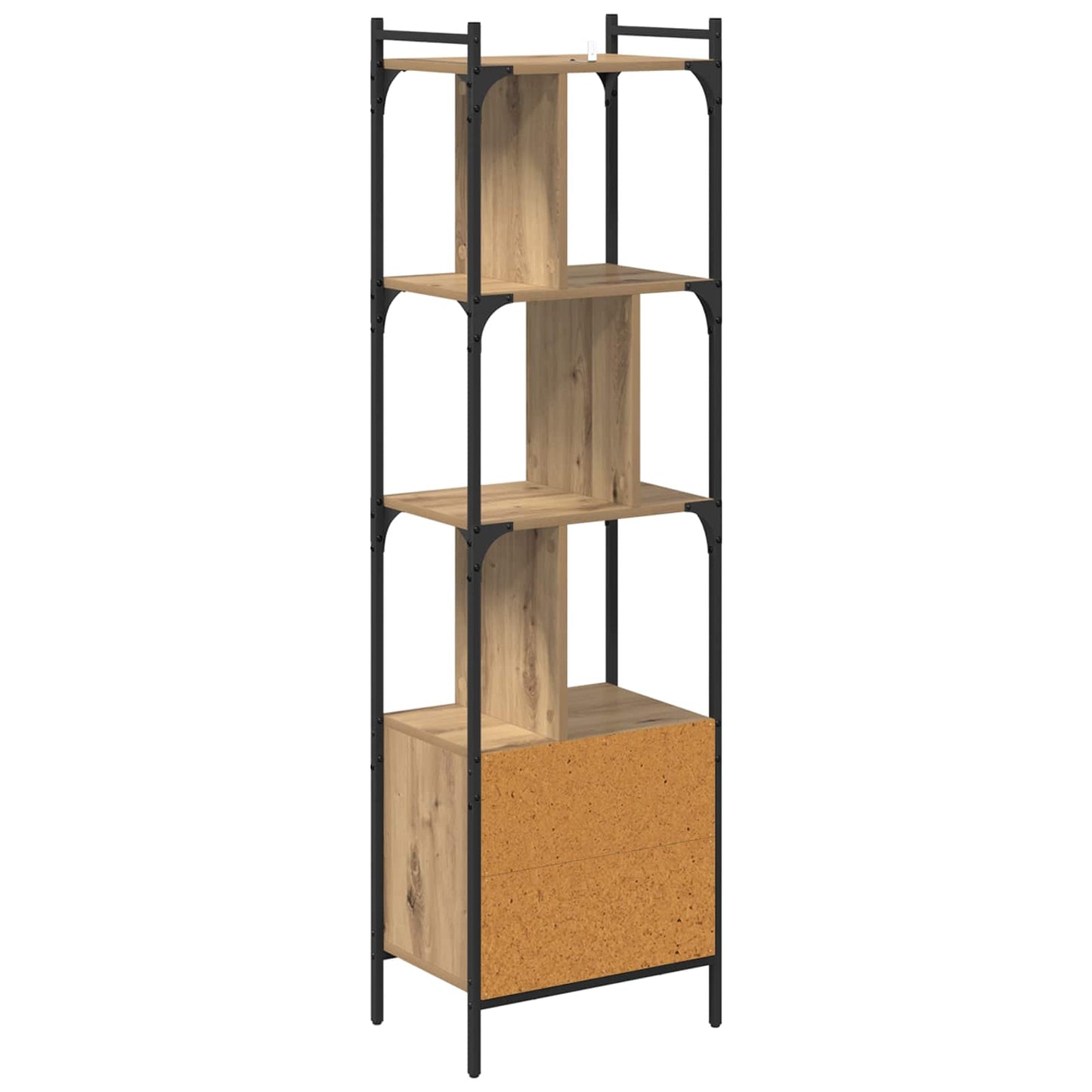 vidaXL Bookcase 6-Tier 44.5 x 30 x 154.5 cm Engineered Wood