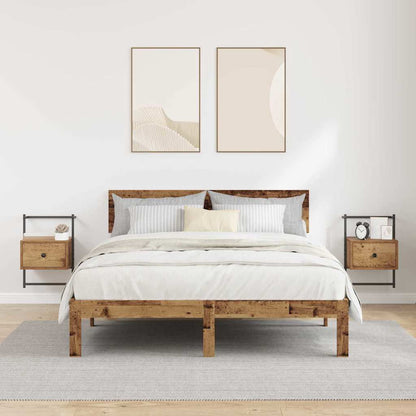 vidaXL Bedside Cabinet 2 pcs Old Wood 35 x 30 x 51 cm Engineered Wood