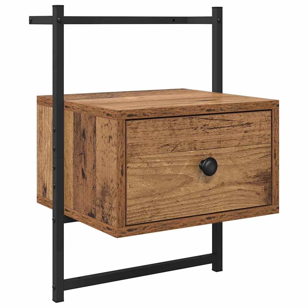 vidaXL Bedside Cabinet 2 pcs Old Wood 35 x 30 x 51 cm Engineered Wood