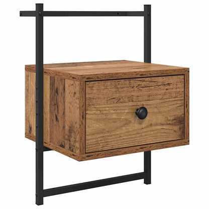 vidaXL Bedside Cabinet 2 pcs Old Wood 35 x 30 x 51 cm Engineered Wood