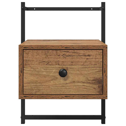 vidaXL Bedside Cabinet 2 pcs Old Wood 35 x 30 x 51 cm Engineered Wood