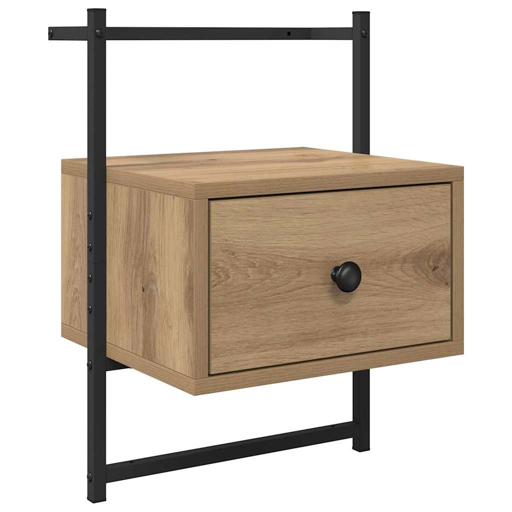 vidaXL Bedside Cabinet Artisan Oak 35 x 30 x 51 cm Engineered Wood