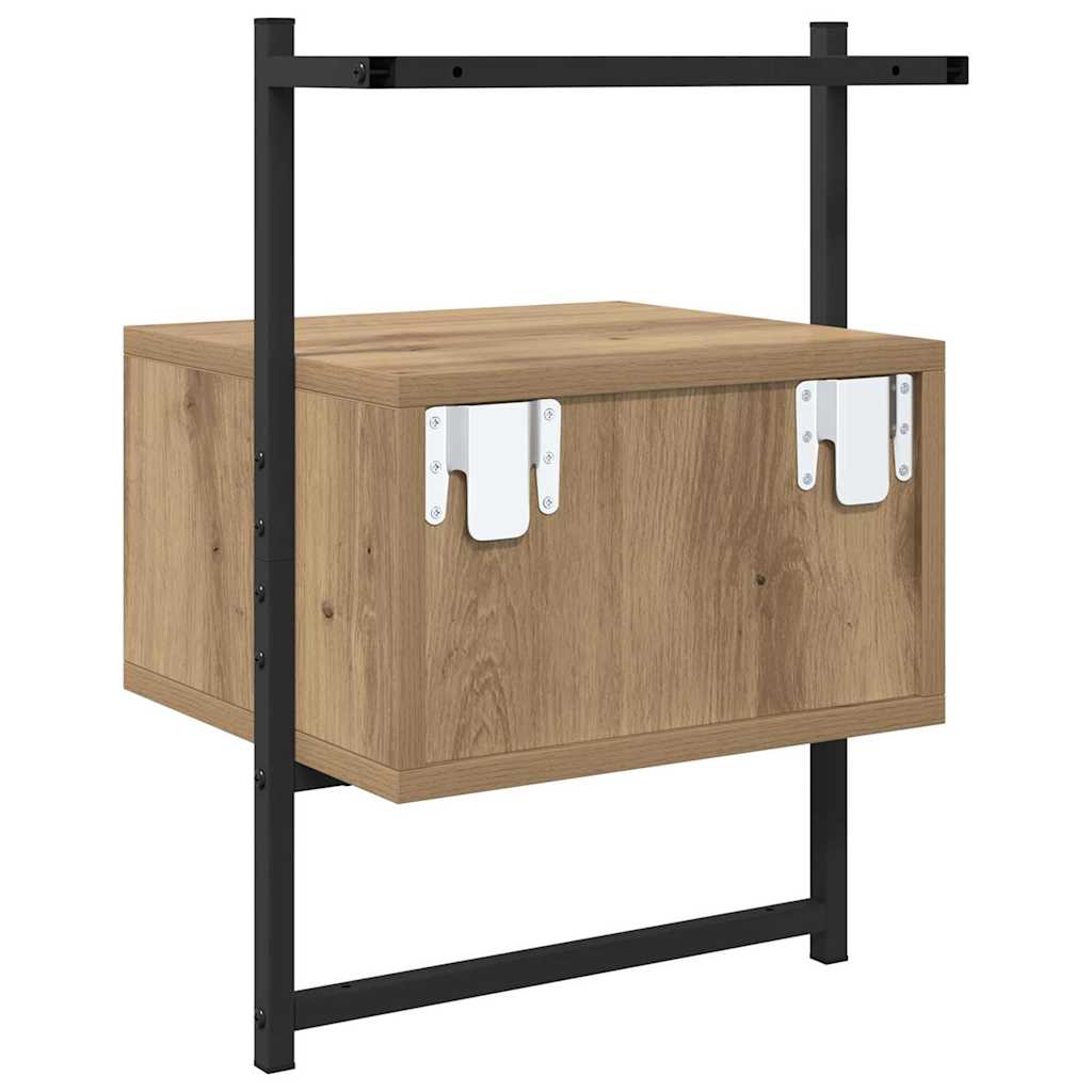 vidaXL Bedside Cabinet Artisan Oak 35 x 30 x 51 cm Engineered Wood
