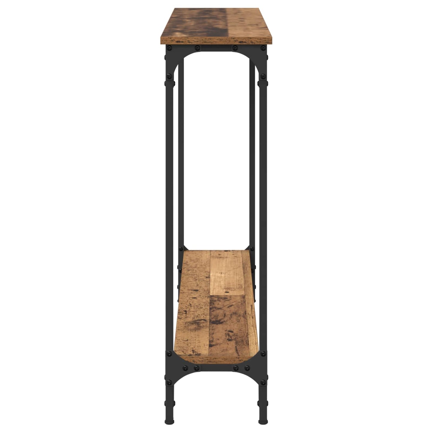 vidaXL Console Table Old Wood 100 x 22.5 x 75 cm Engineered Wood