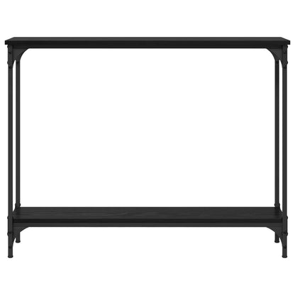 vidaXL Console Table Black Oak 100 x 22.5 x 75 cm Engineered Wood