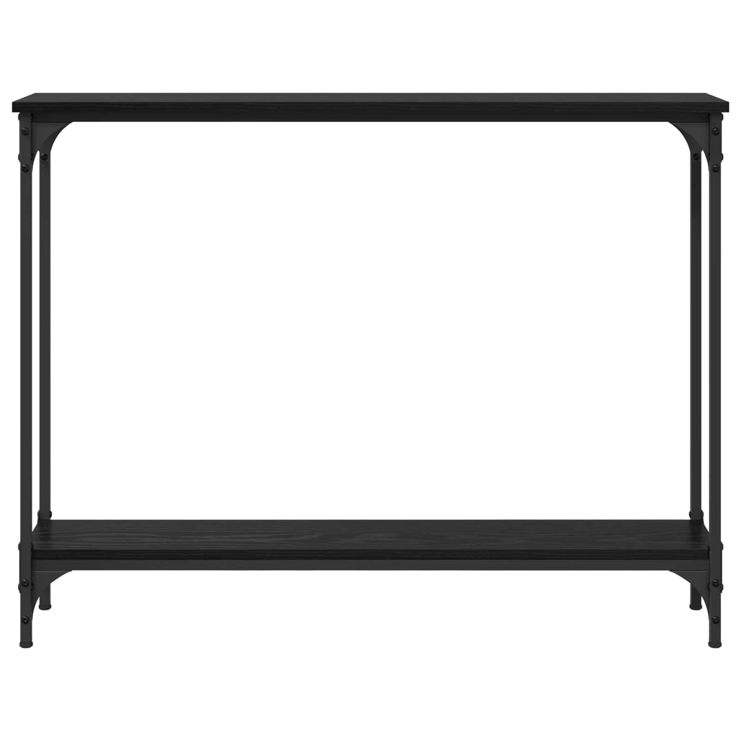 vidaXL Console Table Black Oak 100 x 22.5 x 75 cm Engineered Wood