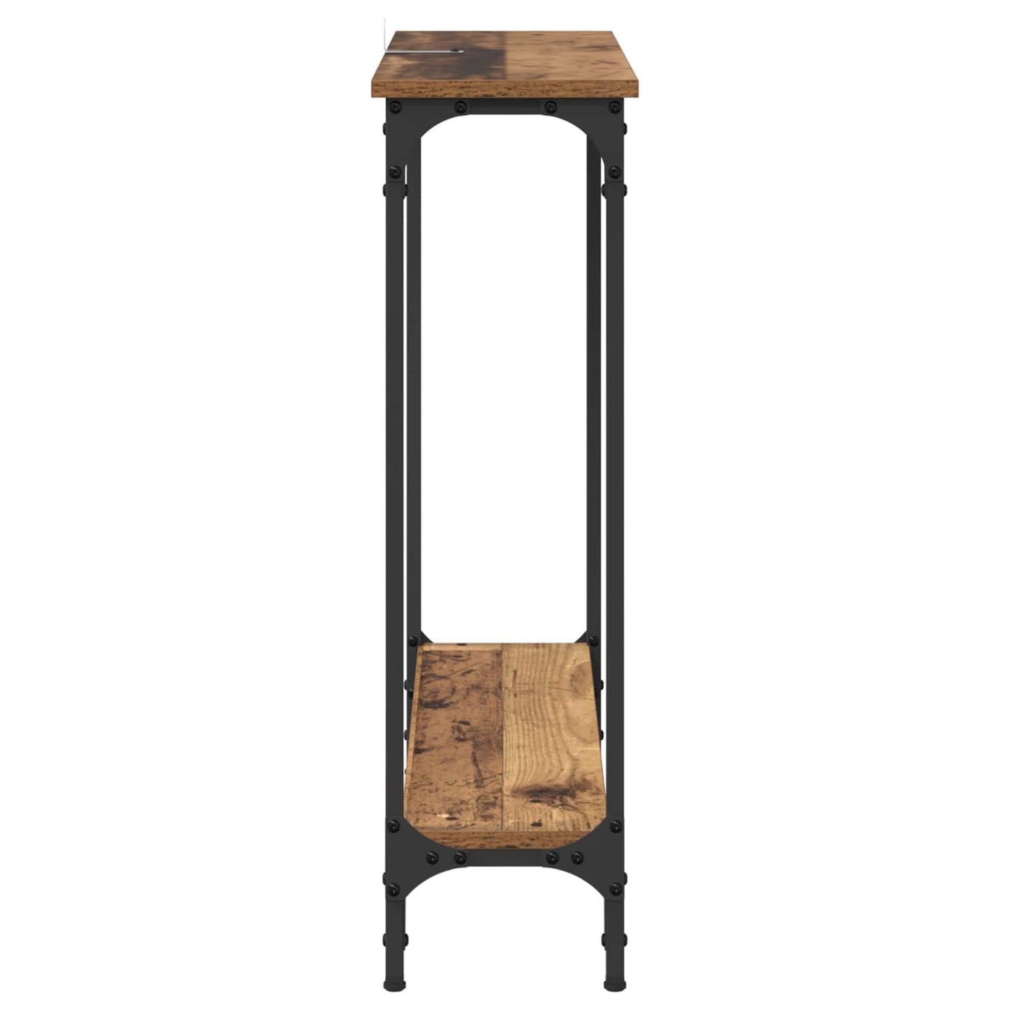 vidaXL Console Table Old Wood 75 x 22.5 x 75 cm Engineered Wood