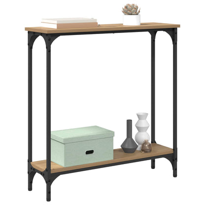 vidaXL Console Table Artisan Oak 75 x 22.5 x 75 cm Engineered Wood