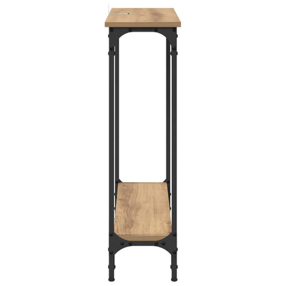 vidaXL Console Table Artisan Oak 75 x 22.5 x 75 cm Engineered Wood