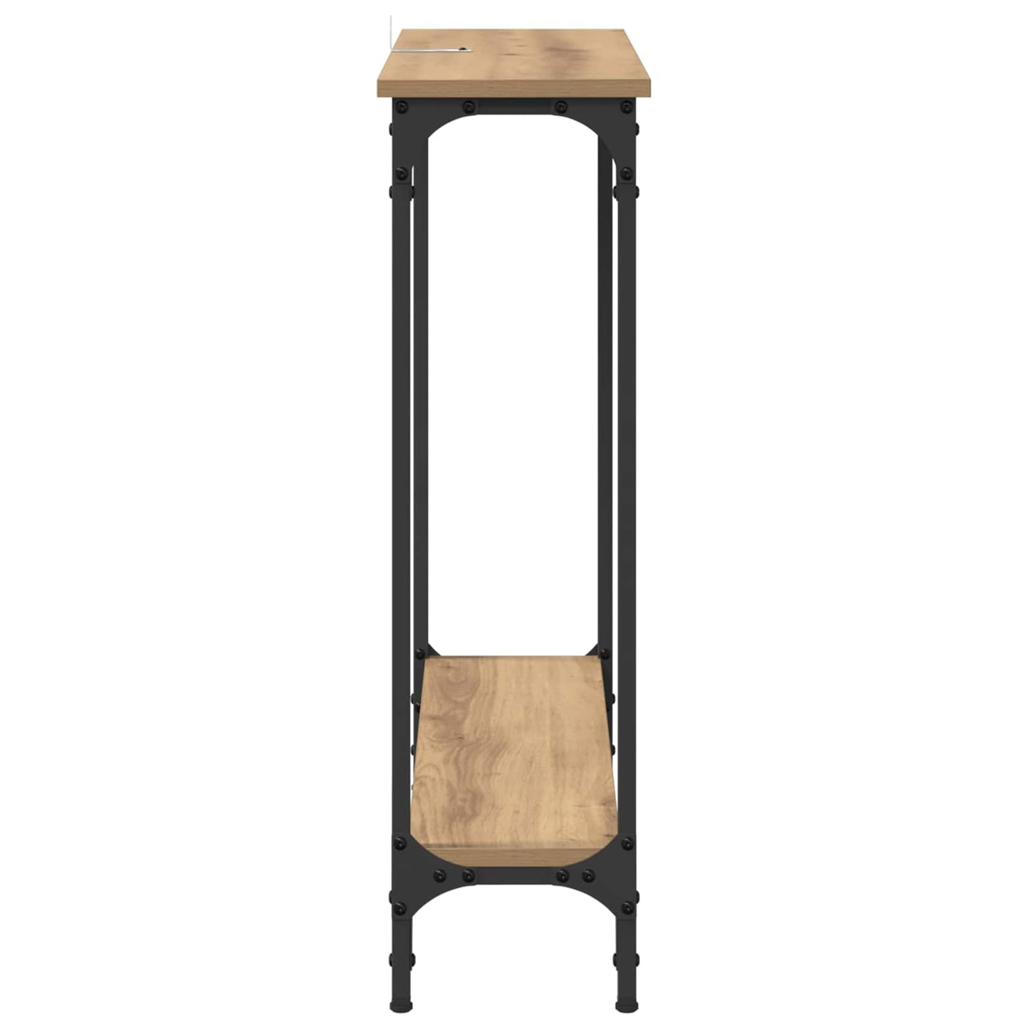 vidaXL Console Table Artisan Oak 75 x 22.5 x 75 cm Engineered Wood